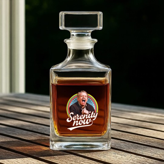 Discover Serenity Later Serenity Now Whiskey Decanters