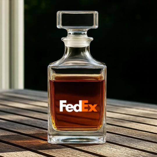 Discover FedEx Whiskey Decanters Navy Blue Size Medium Unisex