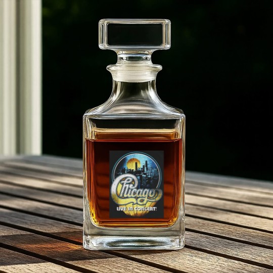 Discover Chicago band live in concert Whiskey Decanters
