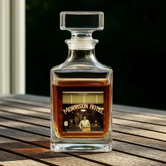 Discover Hot The Doors Morrison Hotel Album Whiskey Decanters