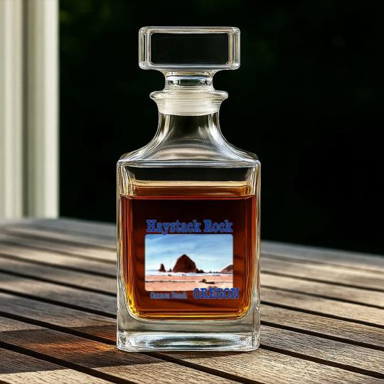 Discover Haystack Rock, Cannon Beach, Oregon - Haystack Rock - Whiskey Decanters