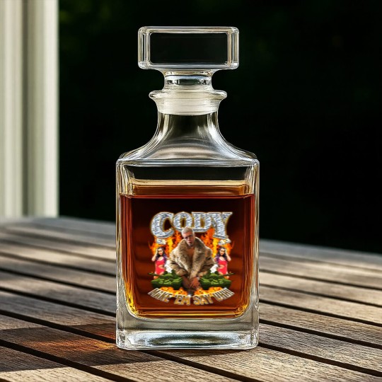 Discover Cody Rhodes Make 'Em Say Uhh Whiskey Decanters Cotton Men's Whiskey Decanters