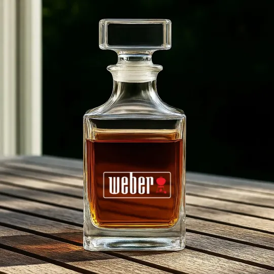 Discover Weber Outdoor Charcoal Grills BBQ New BBQ Whiskey Decanters