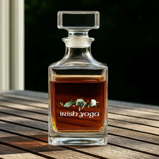 Discover Men's Irish Yoga Whiskey Decanters St Patrick's Day