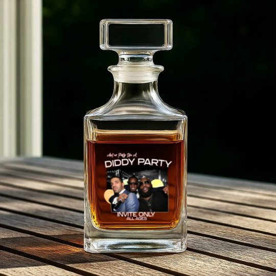 Discover Aint No Party Like A Diddy Party Ver 3, Rap Unisex Whiskey Decanters