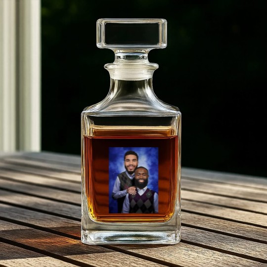 Discover Jayson Tatum and Jaylen Brown "Step Brothers" Portrait Whiskey Decanters