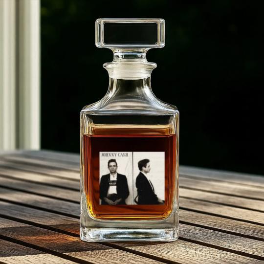 Discover Johnny Cash Mugshot Country Rock Whiskey Decanters. Johnny Cash
