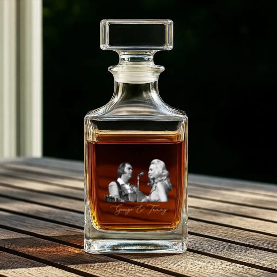 Discover George and Tammy Whiskey Decanters