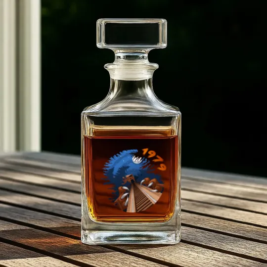 Discover NIGHT RIDES ONLY - Beast Roller Coaster at Kings Island - Kings Island - Whiskey Decanters