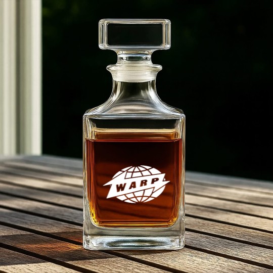 Discover Warp Records Record Label copy Whiskey Decanters