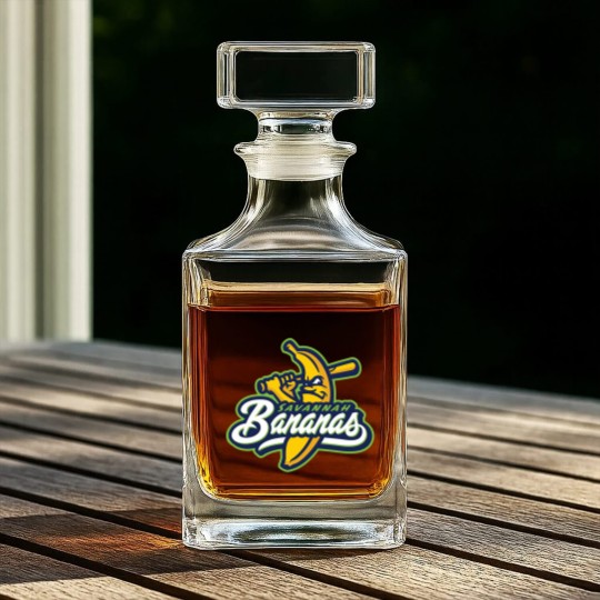Discover #Savannah #Bananas Baseball Men Women Whiskey Decanters
