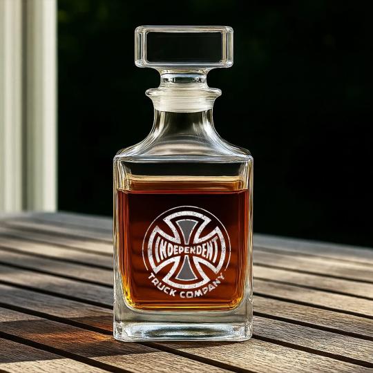 Discover Vintage Independent Truck Iron Cross Skateboard Truck Whiskey Decanters