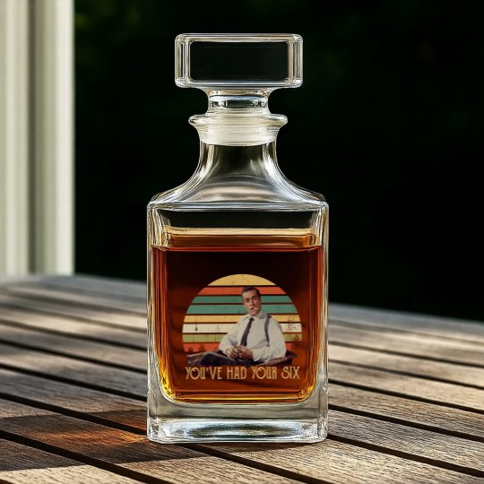 Discover You've Had Your Six Vintage Whiskey Decanters Whiskey Decanters Dr No, James Bond Whiskey Decanters For Fans