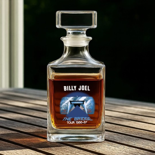 Discover Vintage Billy Joel The Bridge Tour 1986-1987 Concert Whiskey Decanters