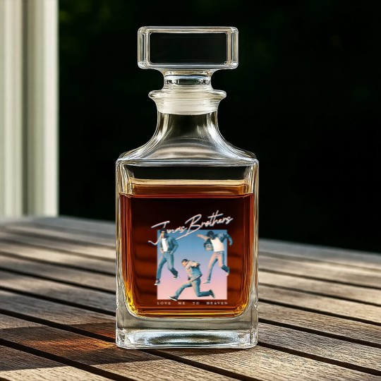 Discover Jonas Brothers Love Me To Heaven Single Cover Retro Whiskey Decanters