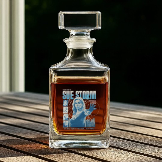 Discover Vintage Sue Storm File Invisible Woman Whiskey Decanters, Fantastic Four First Steps Whiskey Decanters