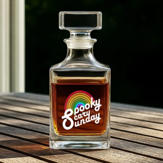 Discover Spooky Scary Sunday Whiskey Decanters, Spooky Sunday Unisex
