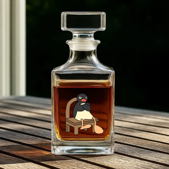 Discover Angry Pingu Classic Whiskey Decanters