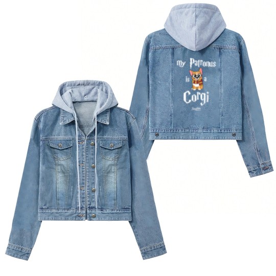 Discover My Patronus Is A Corgi Funny Corgi Novelty Cute C Women's Denim Jackets