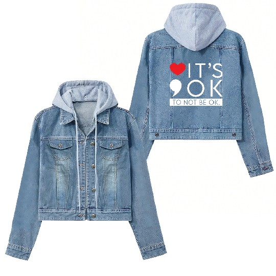 Discover Green Ribbon Warrior & Supporters - Mental Health Awareness Women's Denim Jackets