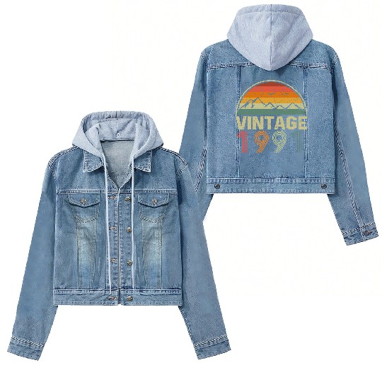 Discover Classic 30th Birthday Gift Idea Vintage 1991 Women's Denim Jackets