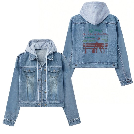 Discover Life is Like A Box of Chocolates  Unisex Women's Denim Jackets