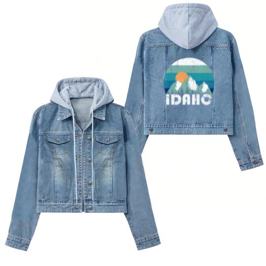 Discover Idaho State Retro Vintage Women's Denim Jackets
