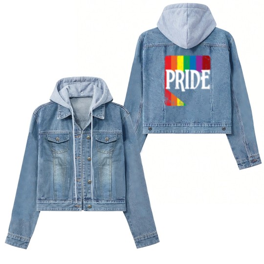 Discover LGBT Pride Rainbow Cool Statement Gift Women's Denim Jackets