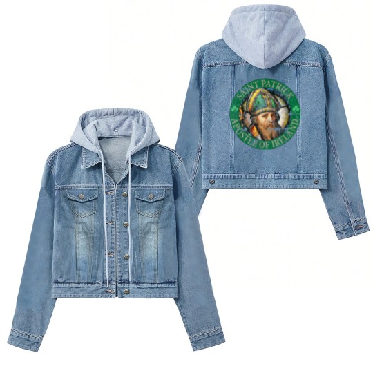Discover Saint Patrick Apostle of Ireland distressed Women's Denim Jackets