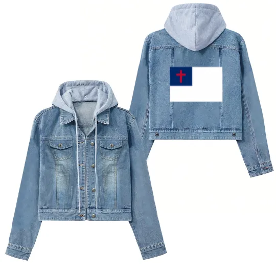 Discover Christian Flag Women's Denim Jackets