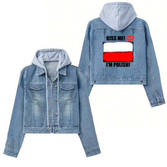 Discover Kiss Me I'm Polish Women's Denim Jackets