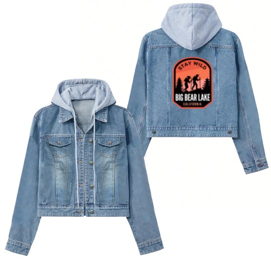 Discover Big Bear Lake California Hiking in Nature - Big Bear Lake California - Women's Denim Jackets