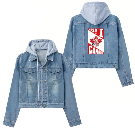Discover Yes! I Canada - 1 - Duke Caboom Canadian Stuntman - Women's Denim Jackets