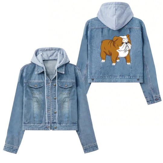Discover Cute English Bulldog Classic Women's Denim Jackets