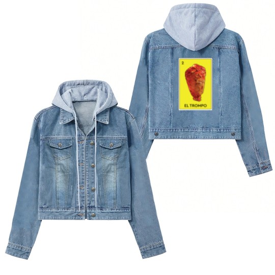 Discover El Trompo Al Pastor Loteria Mexican Game Funny Carne Asada Tacos Burritos - Meat - Women's Denim Jackets