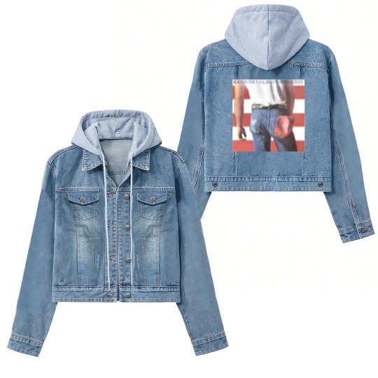 Discover Bruce Springsteen Born In The USA Rock Women's Denim Jackets Women's Denim Jackets