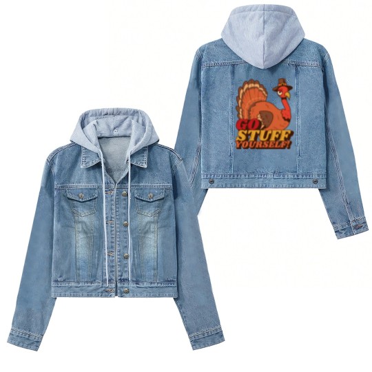 Discover Funny Thanksgiving Gifts - Thanksgiving - Women's Denim Jackets