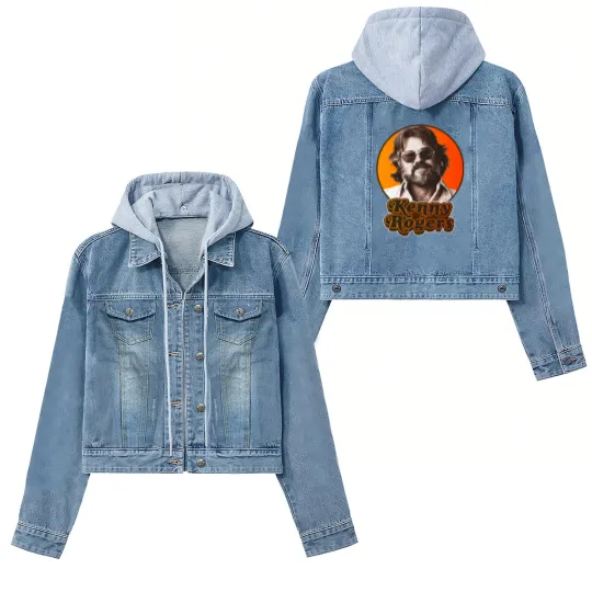 Discover Retro Kenny Rogers Country Tribute Classic Women's Denim Jackets