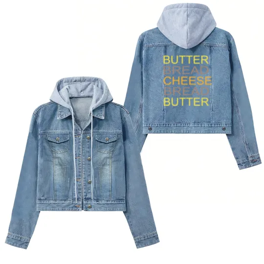 Discover Butter Bread Cheese Women's Denim Jackets