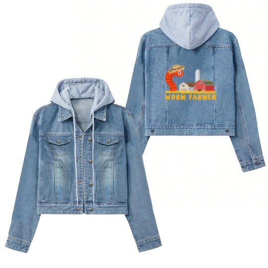 Discover Worm farmer - vermicomposting worm farmer Women's Denim Jackets