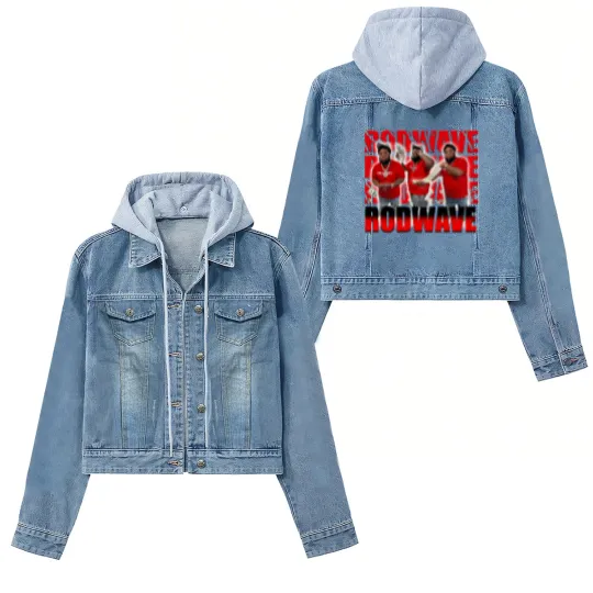 Discover Rod Wave Women's Denim Jackets Popular Loner RODWAVE