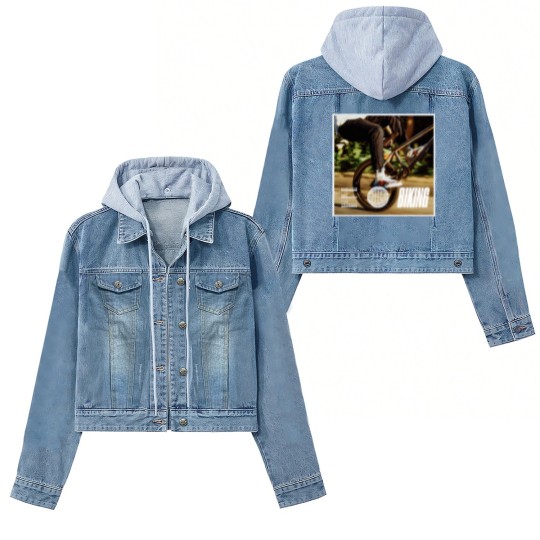 Discover Biking Frank Ocean Jay-Z Tyler The Creator Song Graphic Women's Denim Jackets Women's Denim Jackets