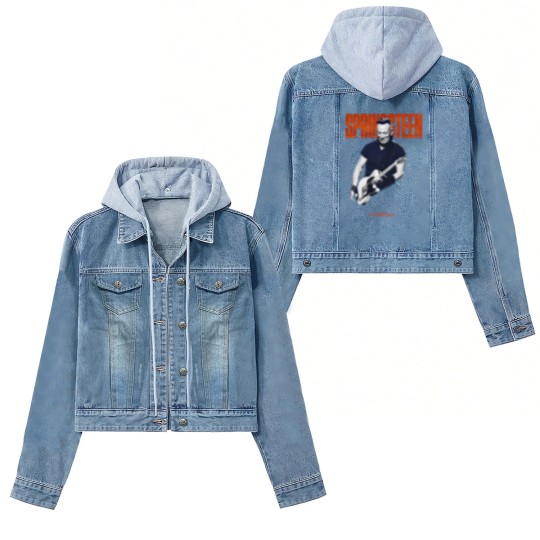Discover Springsteen and the E Street Band 2023 World Tour Guitar Women's Denim Jackets - Vintage Springsteen World Tour 23 Women's Denim Jackets