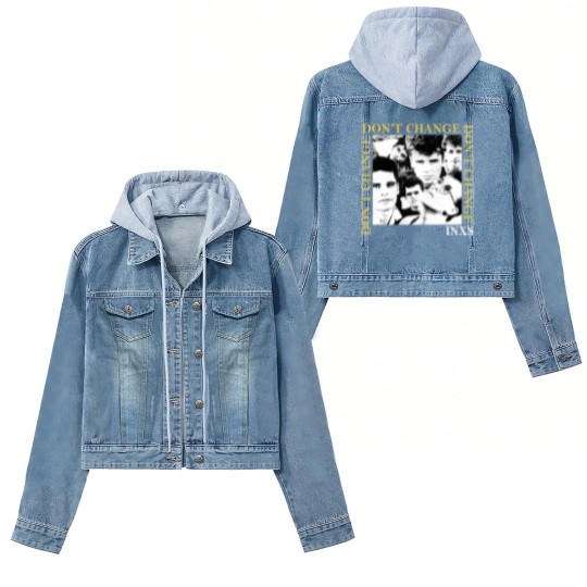 Discover Vintage INXS Dont Change Women's Denim Jackets, 1990s X Tour Vintage Concert