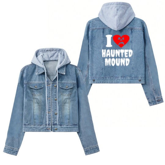 Discover I Love Haunted Mound Women's Denim Jackets