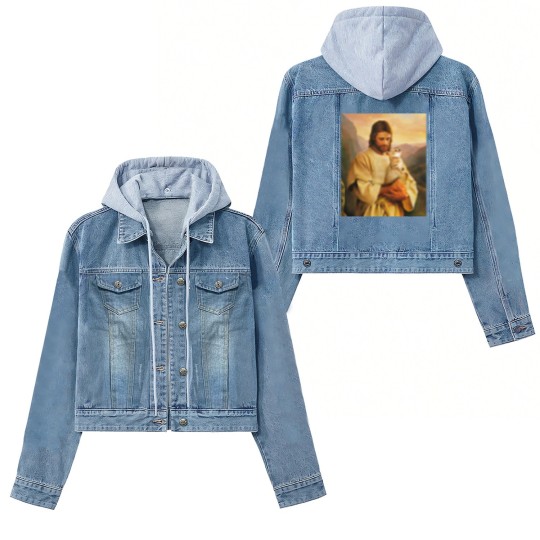 Discover cats and jesus lover gift - Cat And Jesus - Women's Denim Jackets
