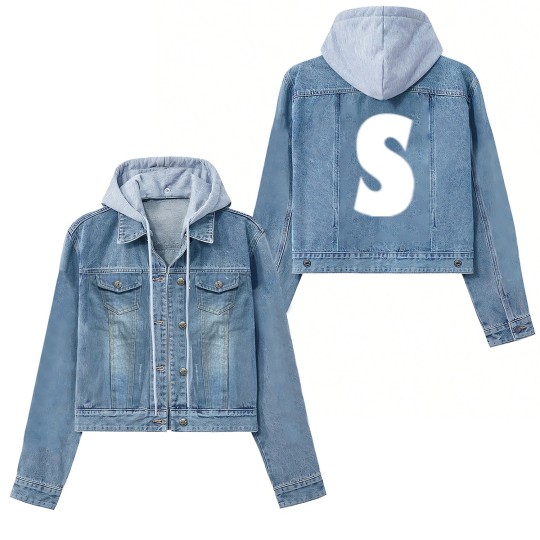 Discover Chipmunks "S" Simon Letter Print Halloween Costume Women's Denim Jackets