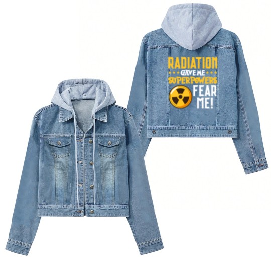 Discover Radiation Therapy Fight Raise Awareness Cancer Women's Denim Jackets
