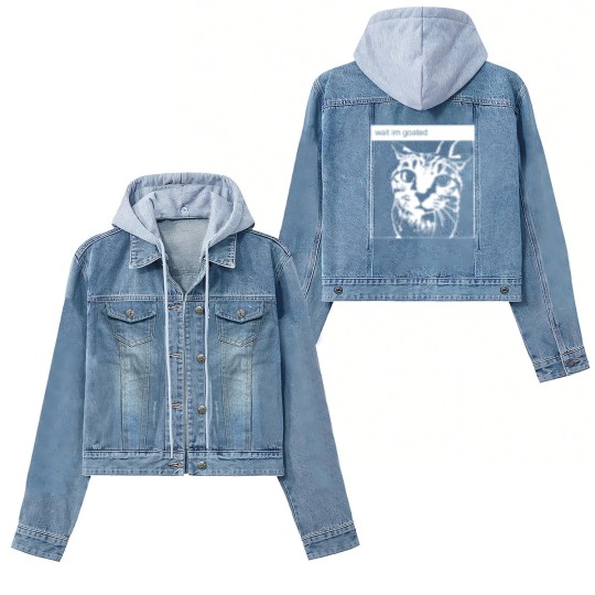 Discover wait i'm goated funny meme t Women's Denim Jackets