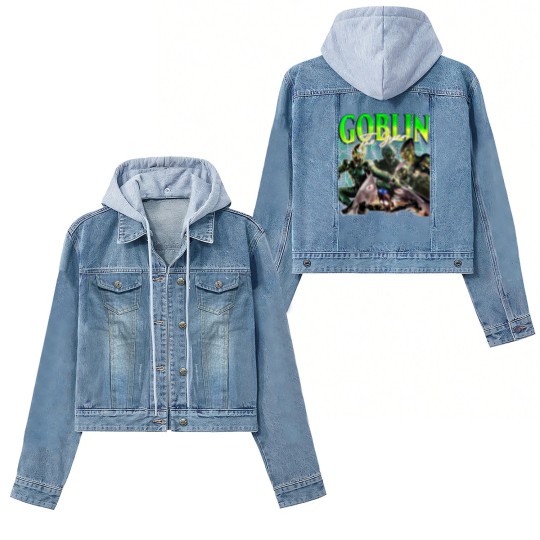 Discover THE GREEN GOBLIN Vintage Women's Denim Jackets, The Green Goblin Homage Women's Denim Jackets